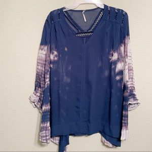 Free People Tie Dye Blouse